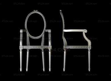 Chair (STUL_0077) 3D models for cnc