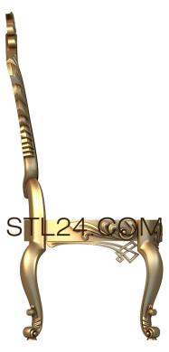 Chair (STUL_0086) 3D models for cnc