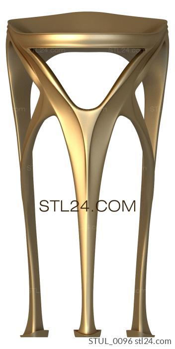 Стулья (STUL_0096) 3D модель для ЧПУ станка