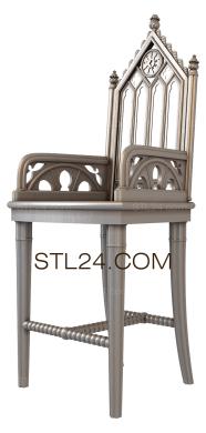 Chair (STUL_0098) 3D models for cnc