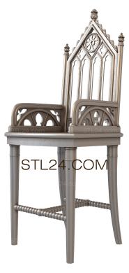 Chair (STUL_0101) 3D models for cnc
