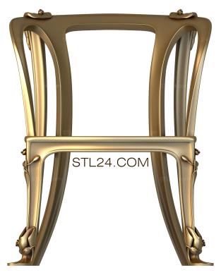 Chair (STUL_0102) 3D models for cnc