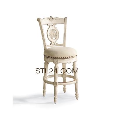 Chair (STUL_0107) 3D models for cnc