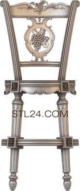 Chair (STUL_0107) 3D models for cnc