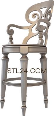 Chair (STUL_0109) 3D models for cnc