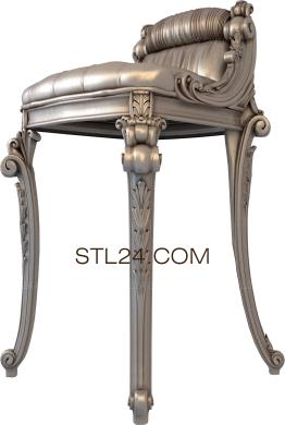 Chair (STUL_0110) 3D models for cnc
