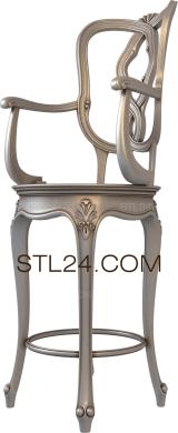 Chair (STUL_0111) 3D models for cnc