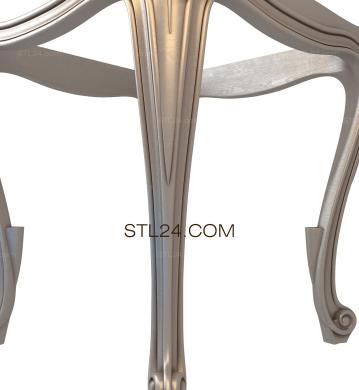 Chair (STUL_0116) 3D models for cnc