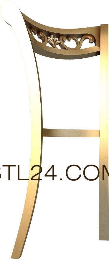Стулья (STUL_0120) 3D модель для ЧПУ станка