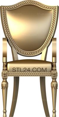 Стулья (STUL_0121) 3D модель для ЧПУ станка