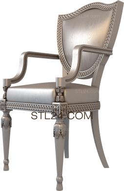 Chair (STUL_0121) 3D models for cnc