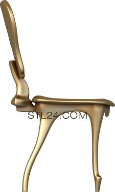 Chair (STUL_0125) 3D models for cnc