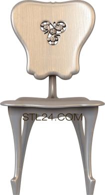 Chair (STUL_0125) 3D models for cnc