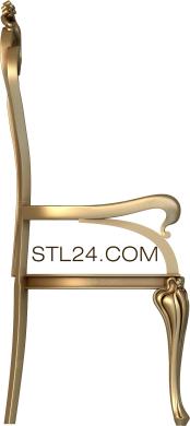 Стулья (STUL_0127) 3D модель для ЧПУ станка