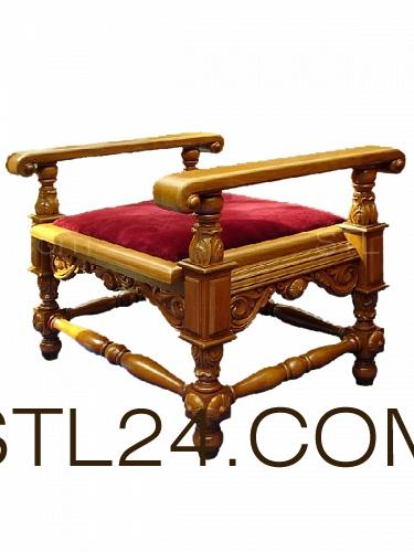 Chair (STUL_0129) 3D models for cnc