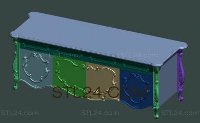 Тумбы (TM_0140) 3D модель для ЧПУ станка