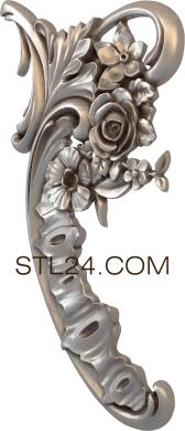 Corner (Flower harmonica, UG_0066-9) 3D models for cnc