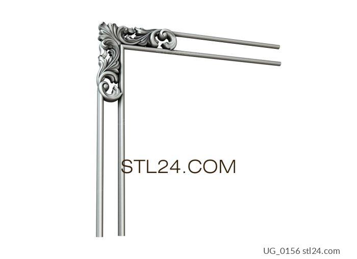 Corner (Classic lines, UG_0156) 3D models for cnc