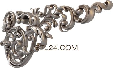 Corner (Flower spirals-1, UG_0184) 3D models for cnc