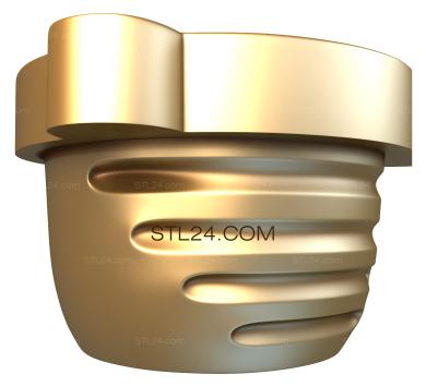 Вазы (3д модель вазы резной для ЧПУ, stl, VZ_0011) 3D модель для ЧПУ станка