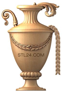 Vases (Amphora, VZ_0022) 3D models for cnc