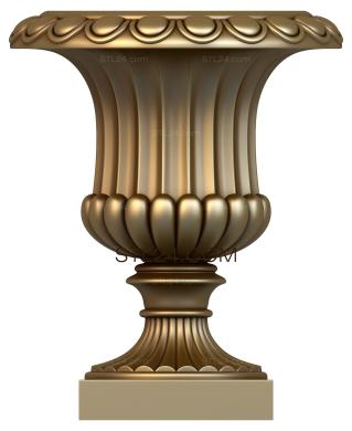 Vases (Malachite, VZ_0024) 3D models for cnc