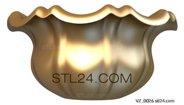 Бесплатные примеры 3d stl моделей (VZ_0026 | 3D модель для ЧПУ станка) 3D модель для ЧПУ станка