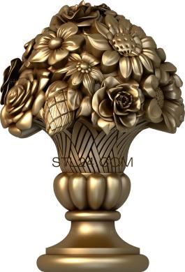 Vases (Bouquet, VZ_0196) 3D models for cnc